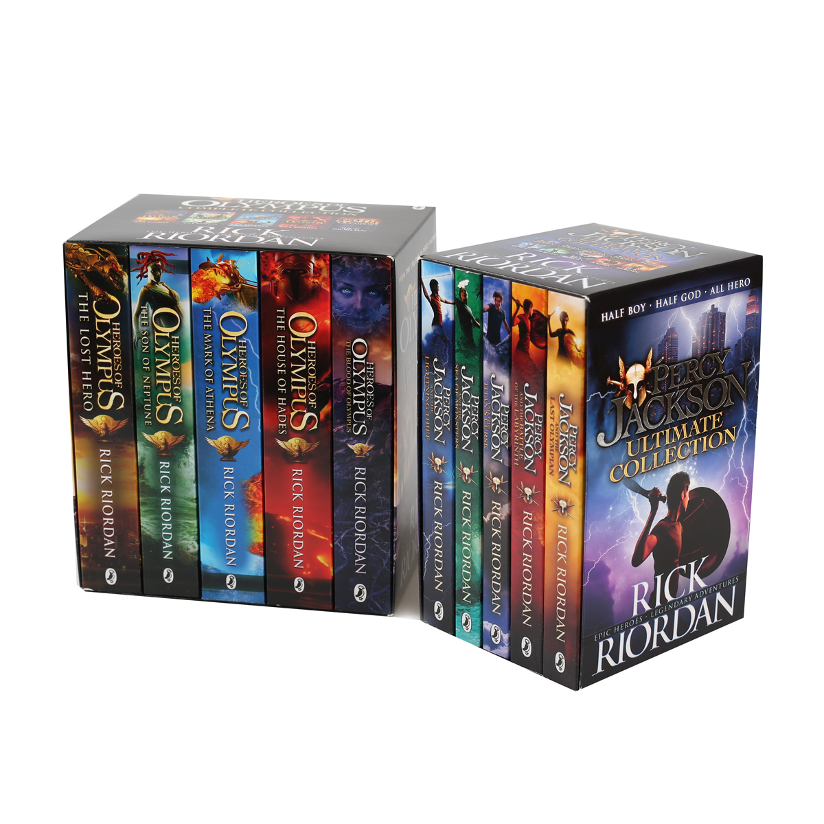 Ultimate Collection and Heroes of Olympus Boxsets (10 Books)