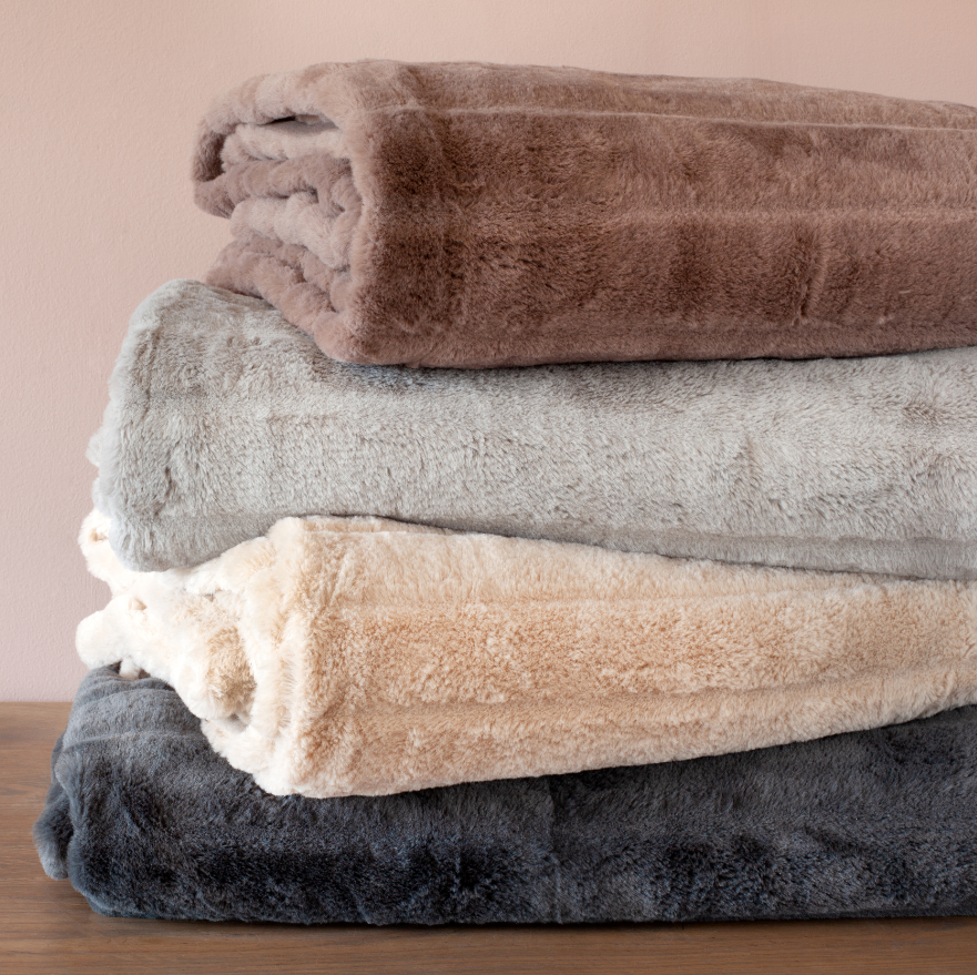 Mink Faux Fur Throw