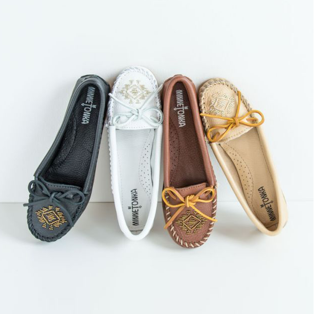Genuine Deerskin Beaded Moccasins