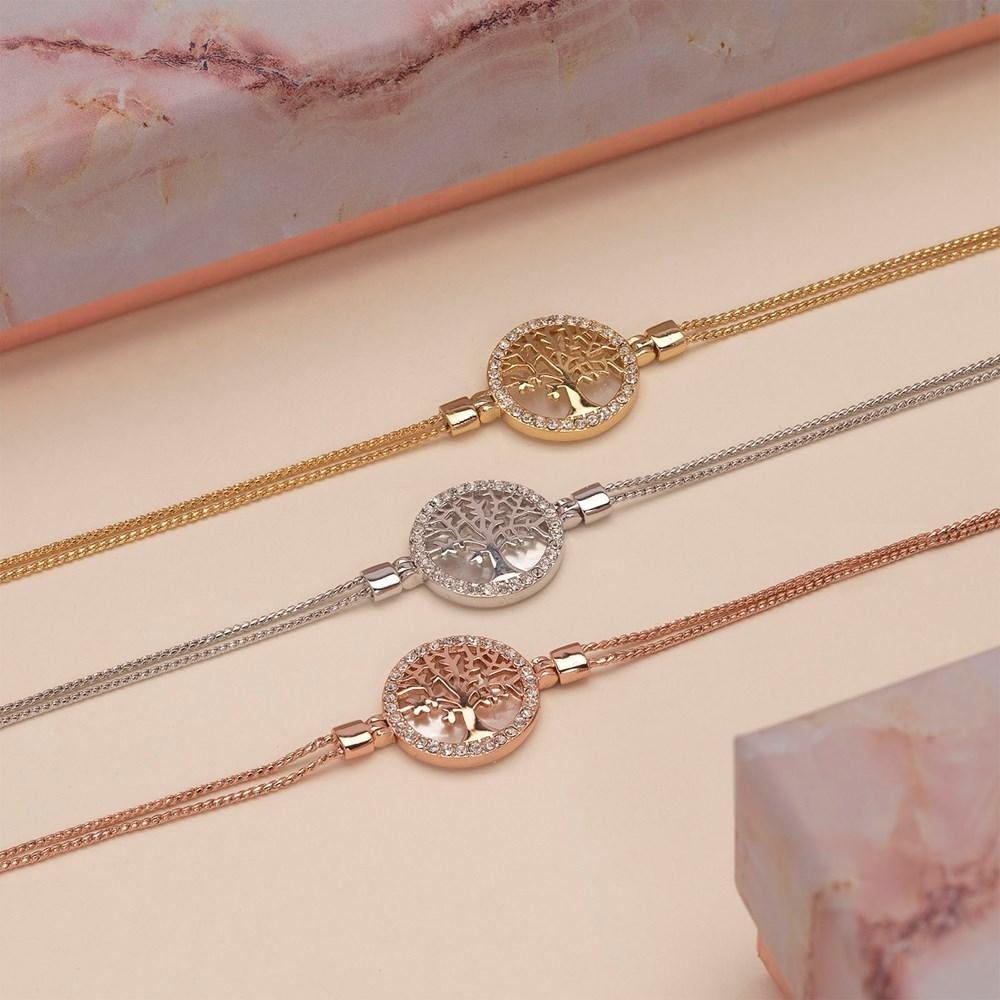 Maple Tree of Life Bracelet with Swarovski Crystals