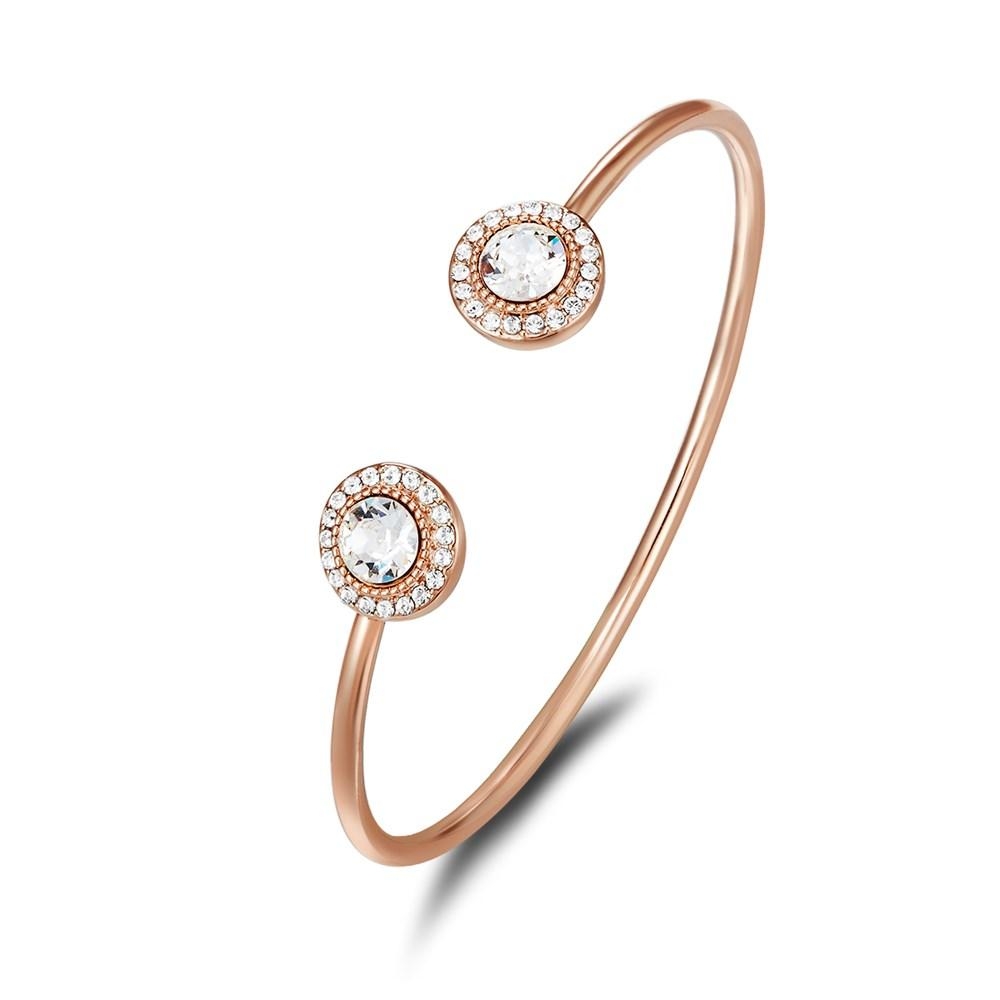 Rose Gold/White Crystal