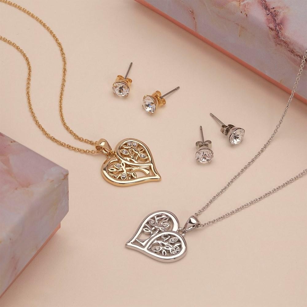 Tender Tree of Life Set with Swarovski Crystals