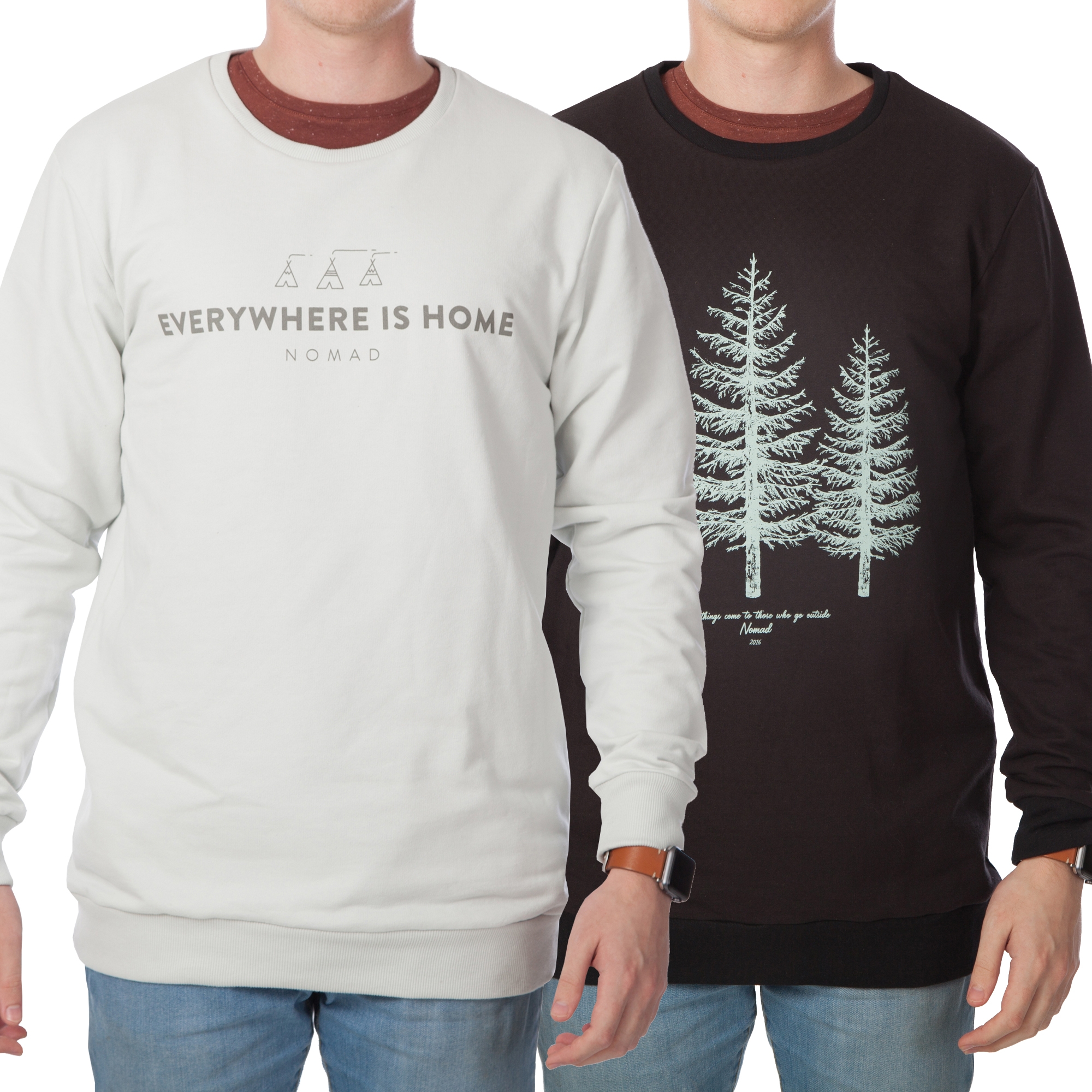 Crew Neck Pullover Sweatshirts
