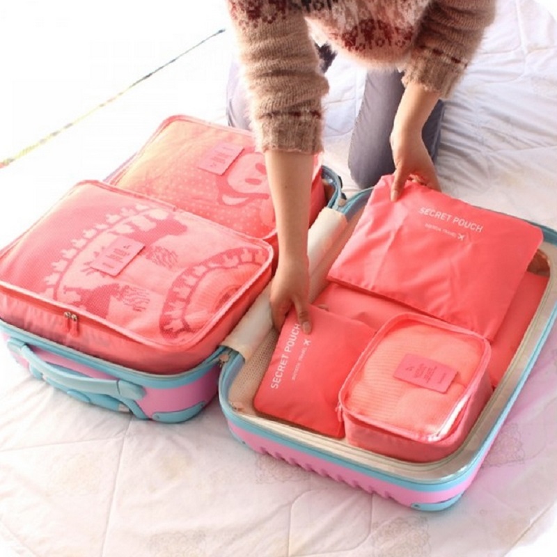 6 Piece Travel Organizers