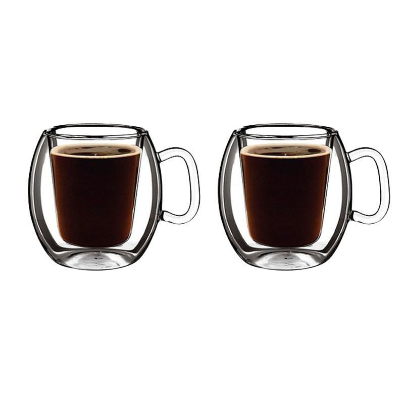 300ml Thermic Brasile Caffe Mugs (Set of 2)