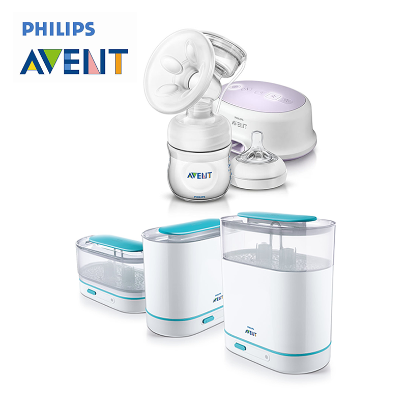 3-in-1 Electric Steam Sterilizer and Breast Pump Set