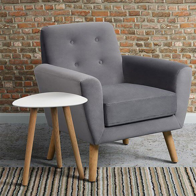 Sexton Occasional Armchair with Natural Oak Legs