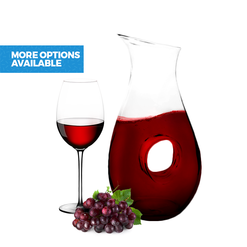 Glass Wine Connoisseur Carafe Decanter with Hole detail
