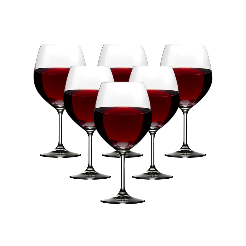 Set of 6 Harmony Burgundy Glasses (710ml)