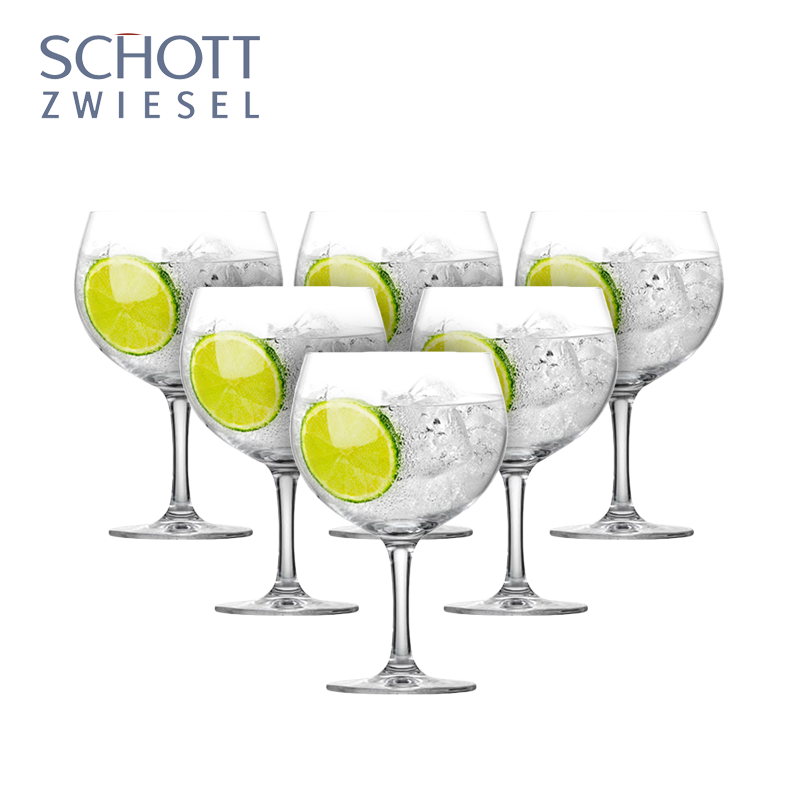 Set of 6, 710ml Bar Special Crystal Gin & Tonic Glasses