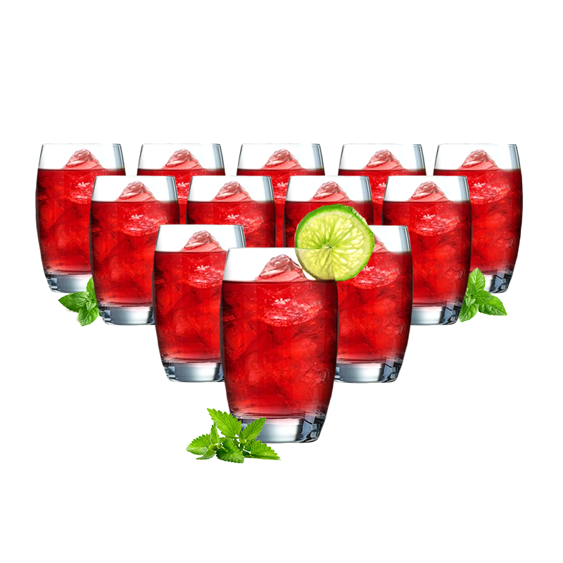 Set of 12 - High Ball Tumbler Drinking Glasses