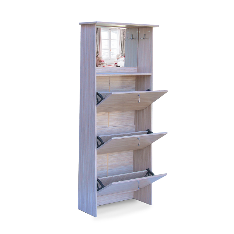 3 Tier Mirror Vanity Shoe Cabinets