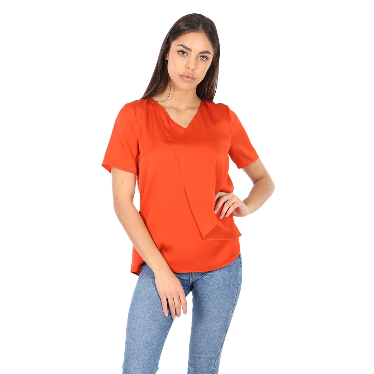 Asymmetrical Silk Top