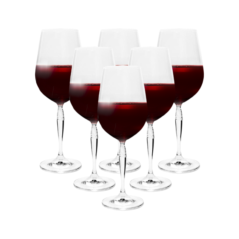 Set of 6 - Keira Crystal Wine Glasses (340ml or 440ml)