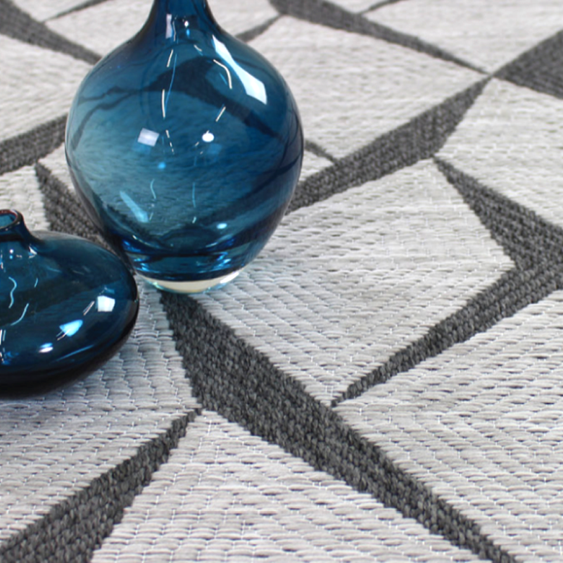 Jersey Collection Indoor Outdoor 100% Flatweave Polypropylene Rugs (Multiple Sizes Available)