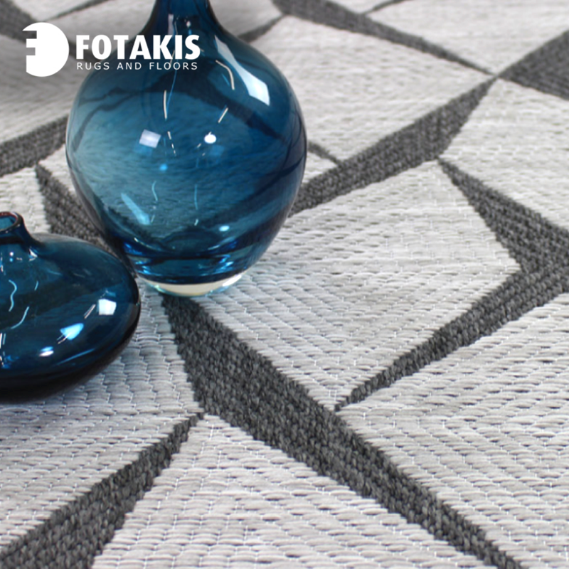 Jersey Collection Indoor Outdoor 100% Flatweave Polypropylene Rugs (Multiple Sizes Available)