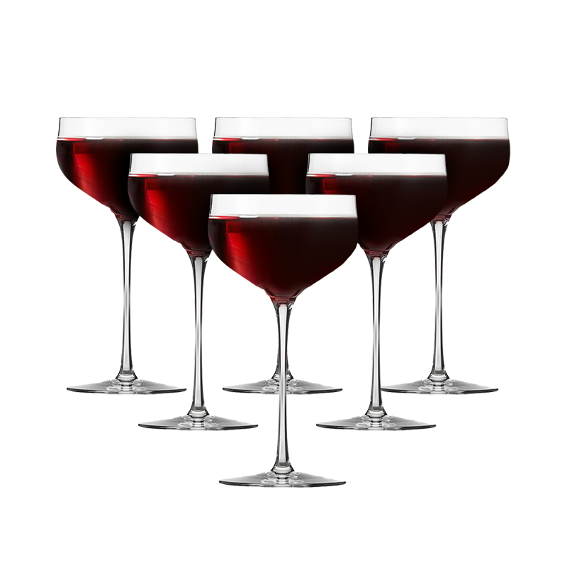 Set of 6, 204ml Crystal Air Dessert Wine