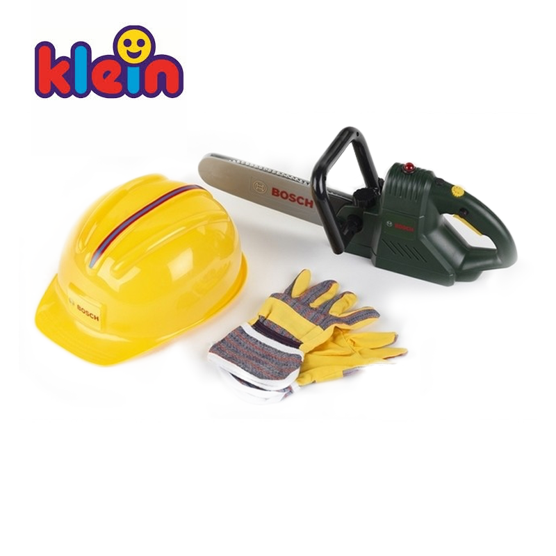 Bosch Chain Saw with Sound, Helmet & Work Gloves