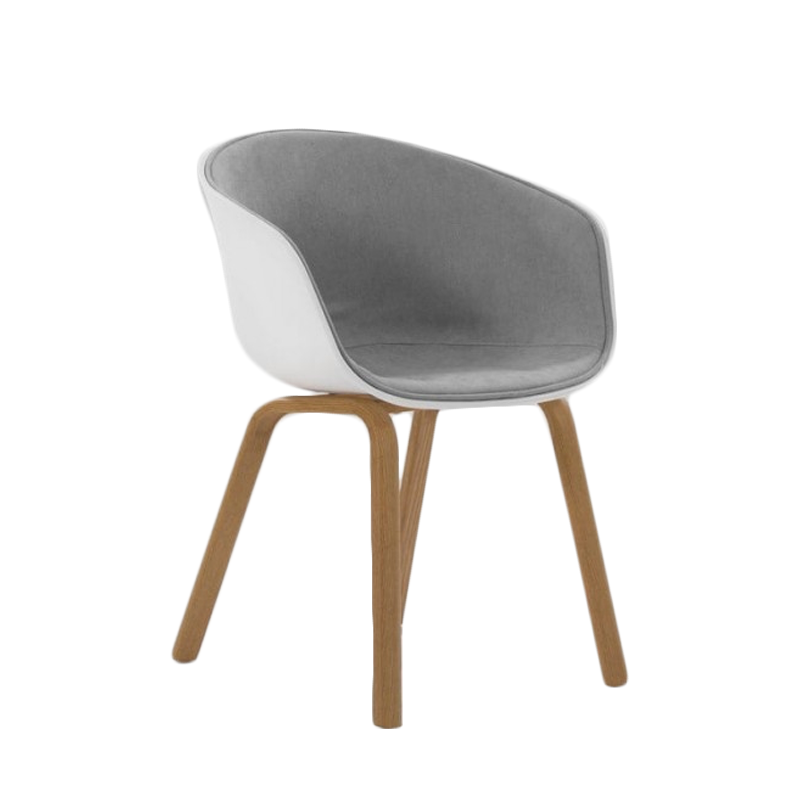 Classic White & Grey Dining Chair