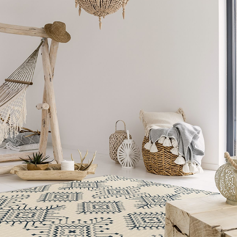 Lineo Collection Indoor 100% Flatweave Polypropylene Rugs (Multiple Sizes Available)