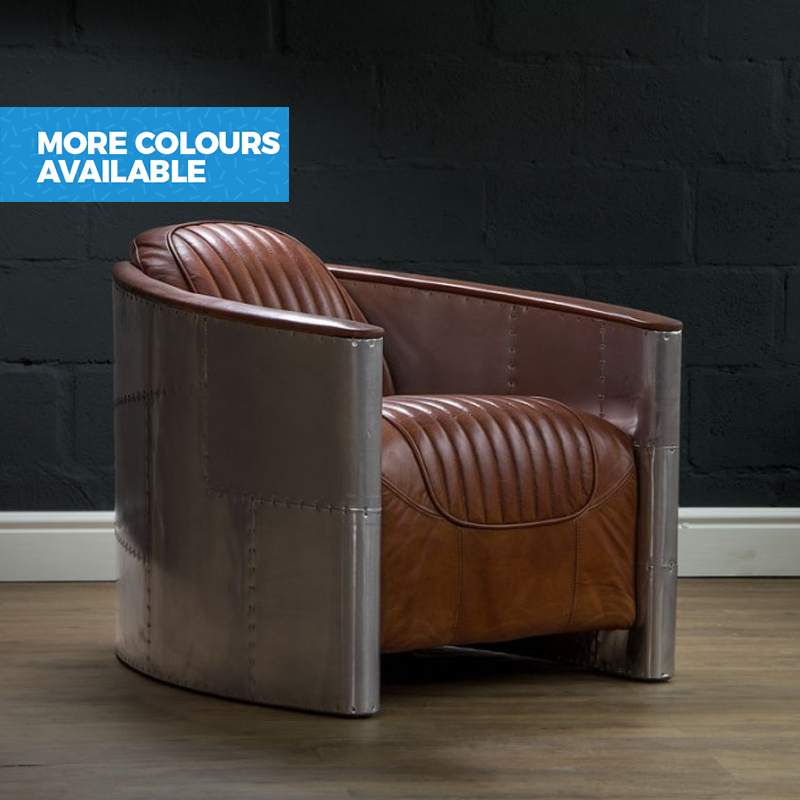 Full Grain Leather Lounge Chair