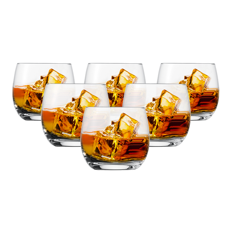 Set of 6 Crystal Banquet Whisky Tumblers 400ml