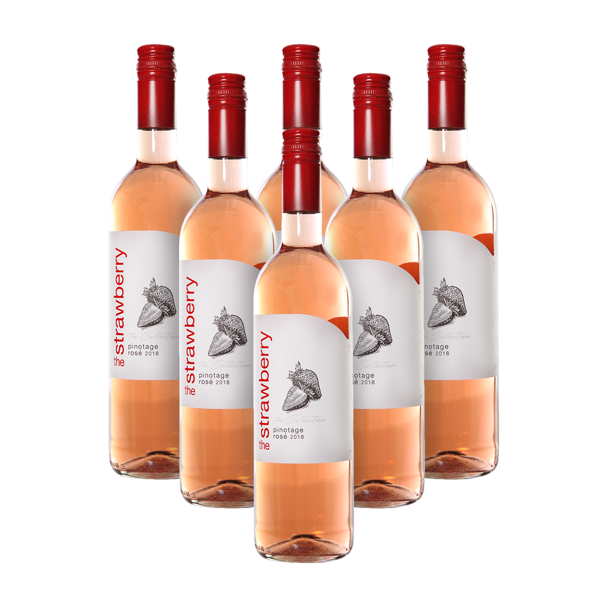 Case of The Strawberry Pinotage Rose (R46.50 per Bottle, 6 Bottles)