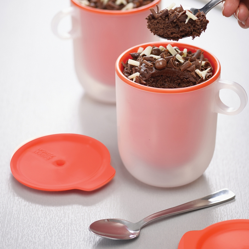 Set of 2 M-Cuisine™ Cool-touch Microwave Mugs