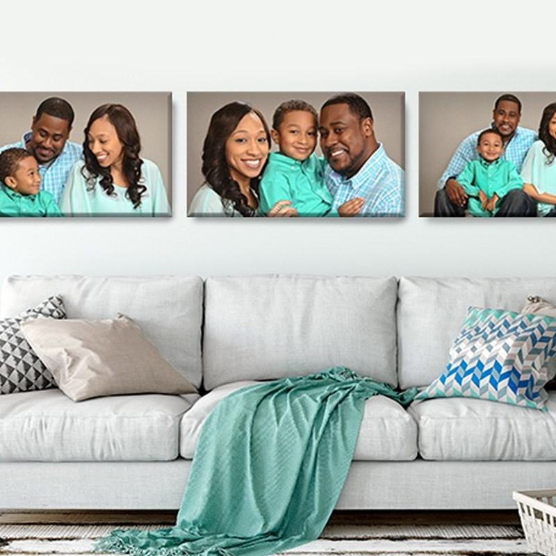 4 x Personalized A2 Photo-To-Canvas Prints