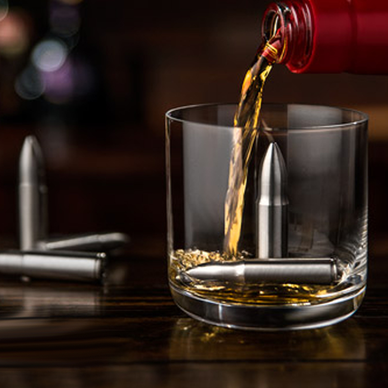 Pack of 6 Bullet Shaped Whiskey Chillers