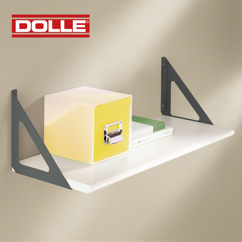 White Lite Shelf with Silver TRI Shelf Brackets