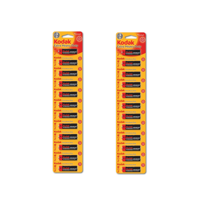 Pack of 24 Zink Extra Heavy Duty AA or AAA Batteries