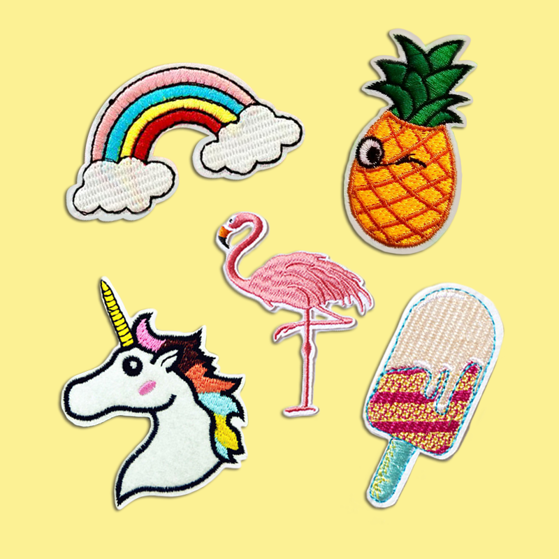 Pack of 5 Iron-on Clothing Patches