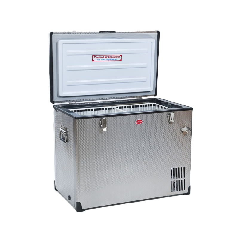 Stainless Steel Solar Powered Fridge/Freezer 70mm Insulated (95L)