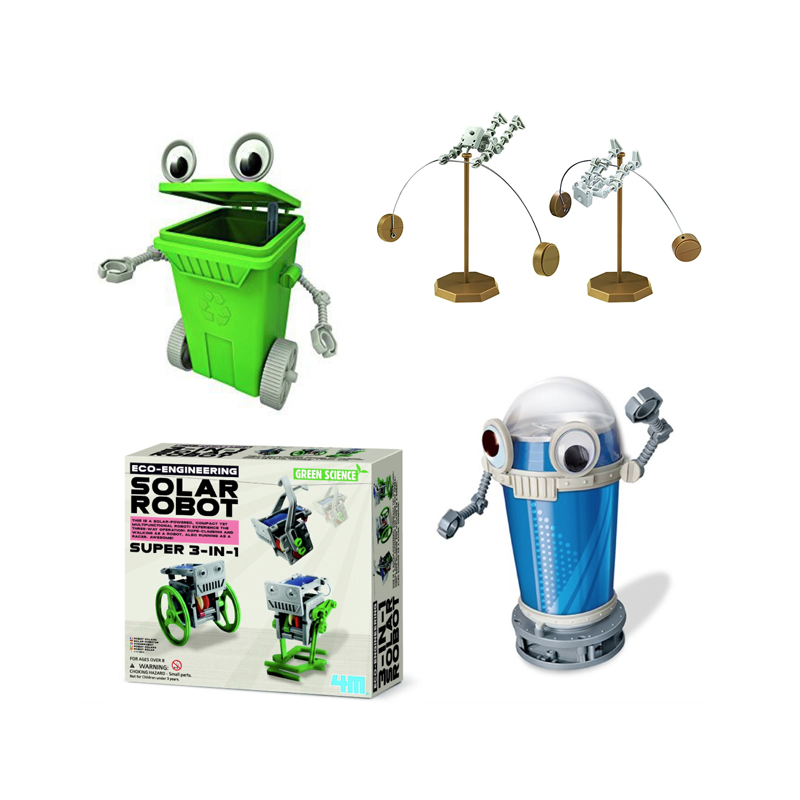 Set of 4 Robot Building Sets