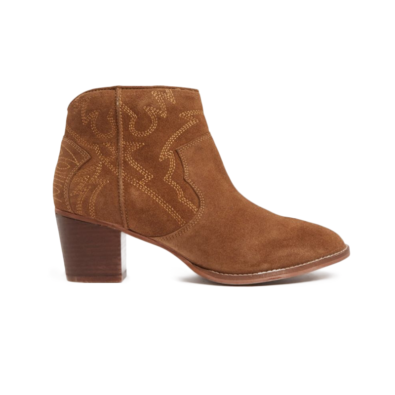 Ladies Western Leather Suede Boot