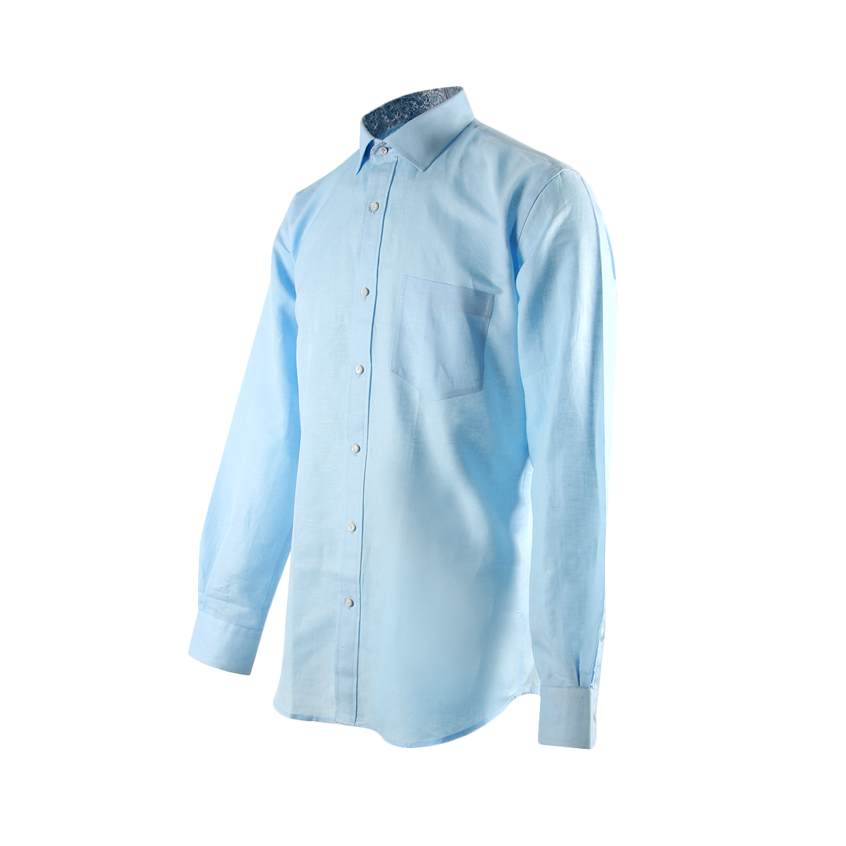 Cotton Linen Slim Fit Long Sleeve Shirt  (Only Large Sizes Available)