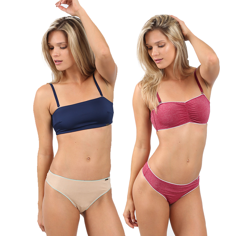 Sporty Bandeau and Thong Set