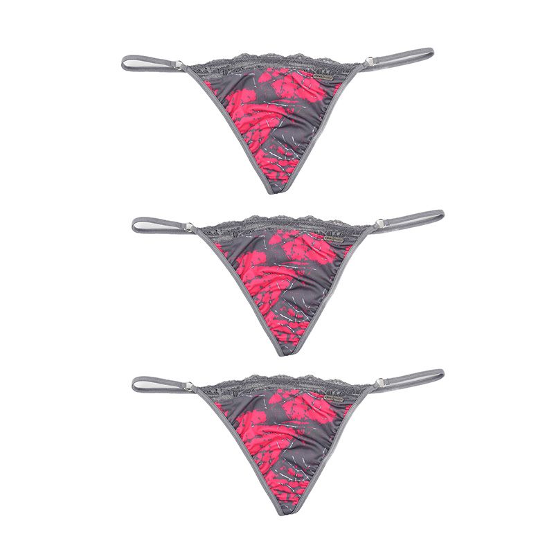 3 Pack of Floral Thongs
