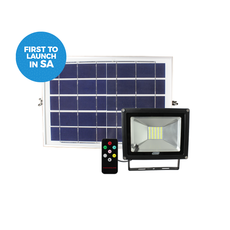 10W or 20W Solar Power LED Floodlights with a Remote