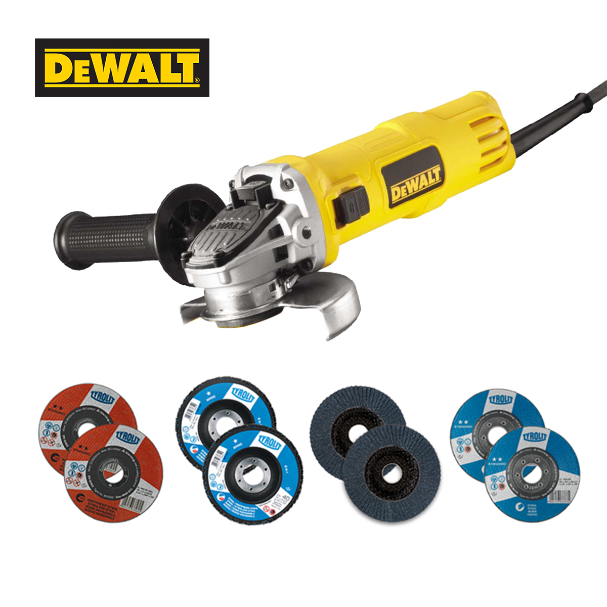 800W Angle Grinder + 10x Varied Discs
