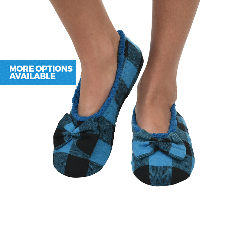 Ladies Buffalo Plaid Slippers