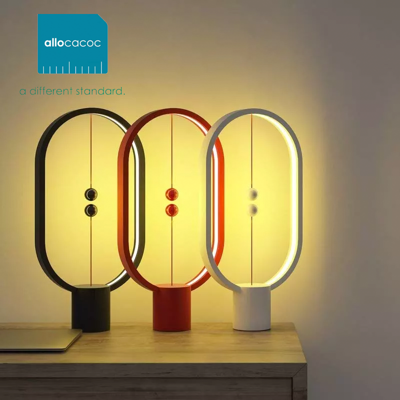 Heng Eclipse Balance Black LED Lamp with Mid-Air Switch