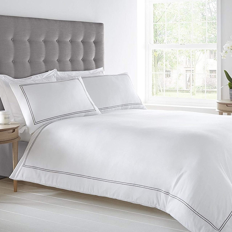 200 Thread Count Double Satin Stitch Duvet Cover Set