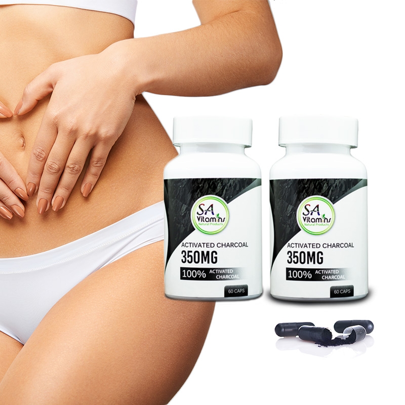 Pack of 2 Activated Charcoal Pills (120 Capsules)