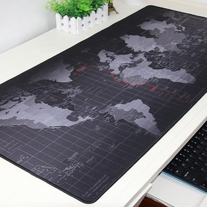 World Map Full Desk Coverage Gaming and Office Mouse Pad