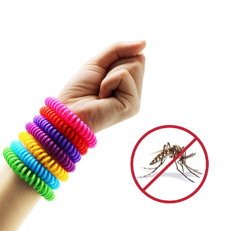 Pack of 10 Natural Mosquito Repellent Bracelets