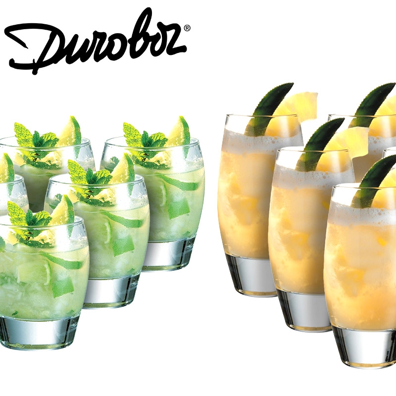 Set of 12 - 310ml or 340ml Barrel Glasses