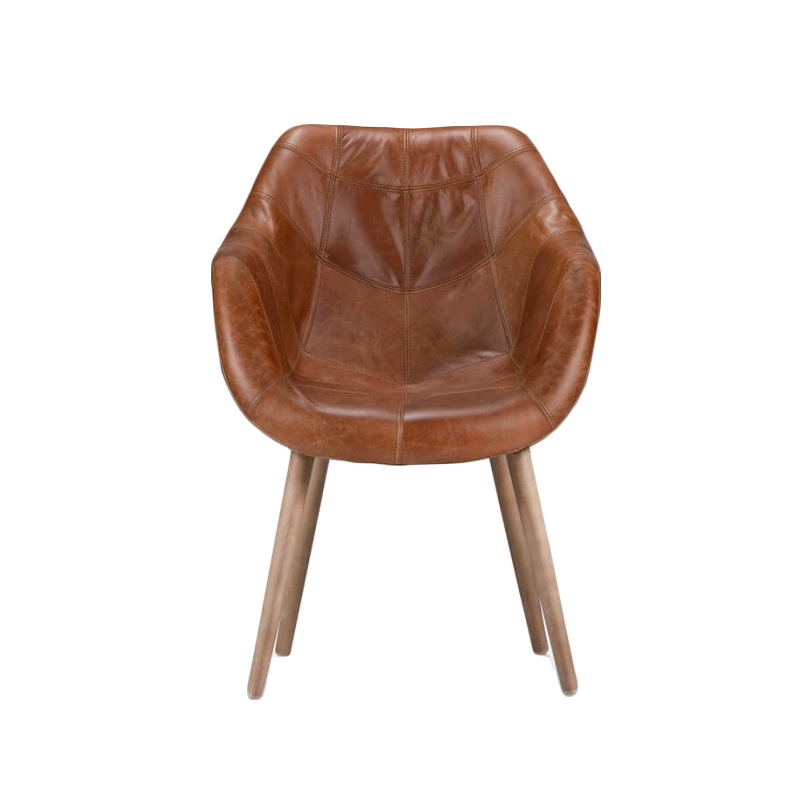 Tub Leather Dining Chair