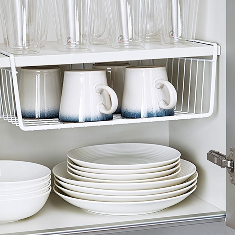 Pack of 2 Multi-Purpose Wire Hanging Storage Baskets